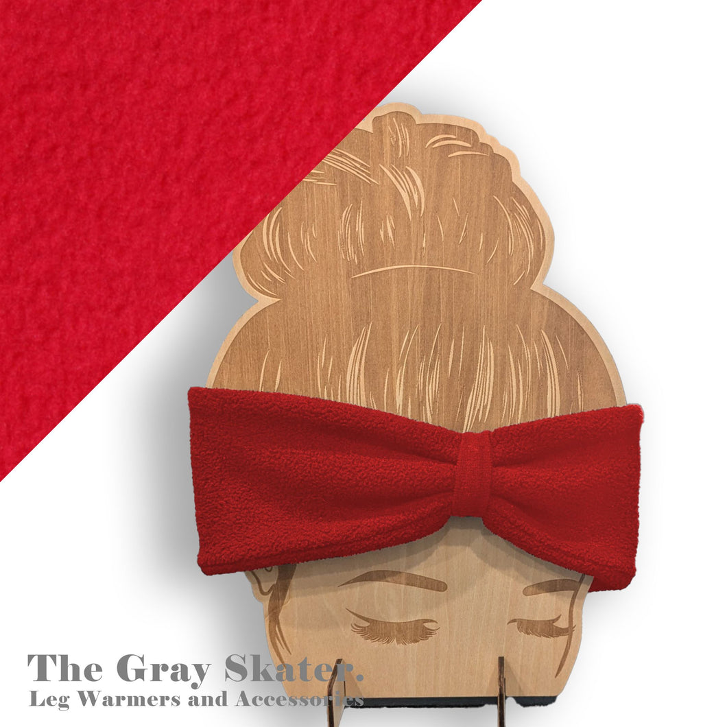 Red Fleece Headband