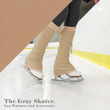 Load image into Gallery viewer, Tan Fleece Leg Warmers
