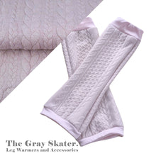 Load image into Gallery viewer, Light Pink Quilted Cable Leg Warmers
