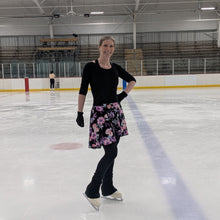 Load image into Gallery viewer, Foiled Flower Wrap Skirt - Dance Length
