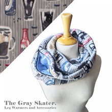Load image into Gallery viewer, Craft Beers Fleece Hidden Pocket Infinity Scarf
