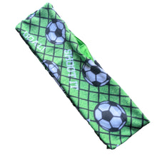 Load image into Gallery viewer, Soccer Fleece Hidden Pocket Infinity Scarf
